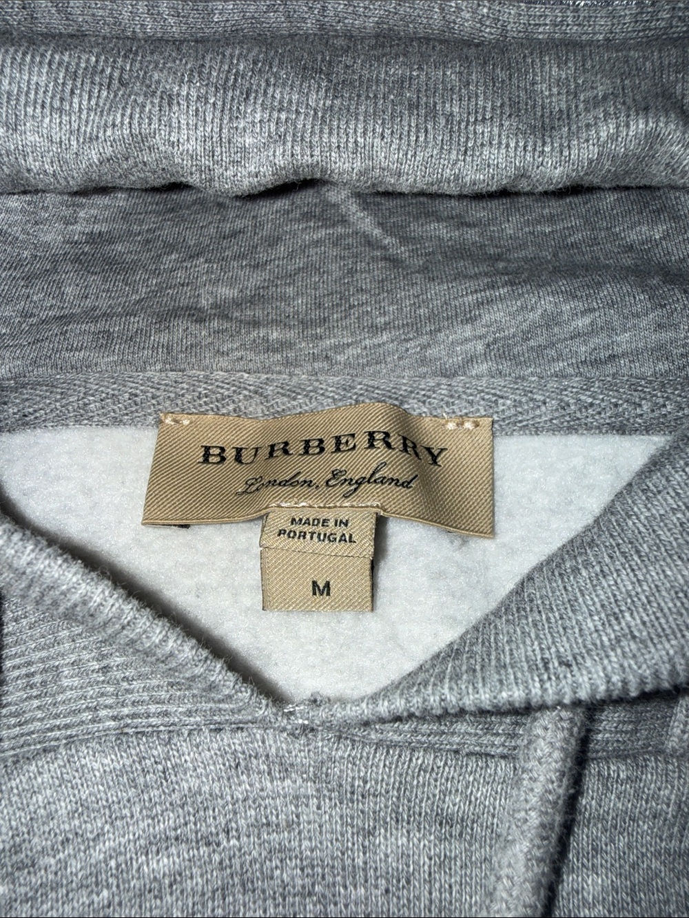 Burberry Light Grey Hooded Sweater - Picture 3 of 4